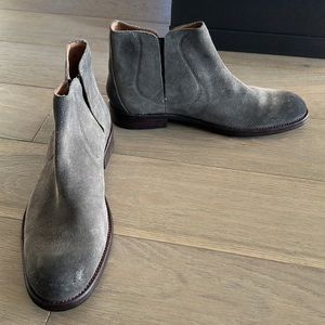 NIB John Varvatos Waverly Covered Chelsea Boot In Coal